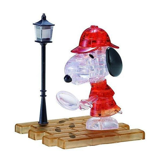 University Games-3D Licensed Crystal Puzzle - Snoopy Detective-31034-Legacy Toys