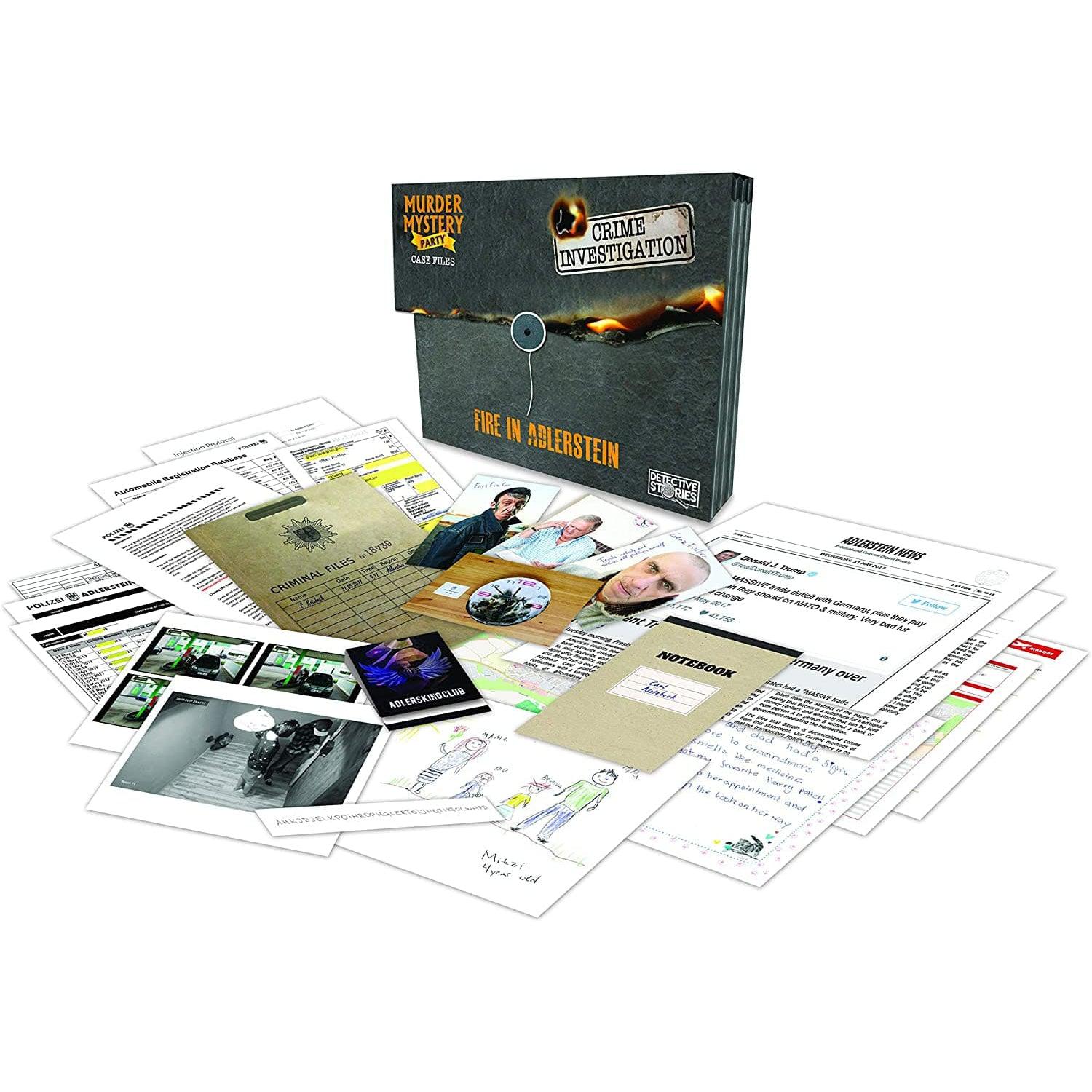 University Games-Murder Mystery Game - Fire in Adlerstein-33281-Legacy Toys