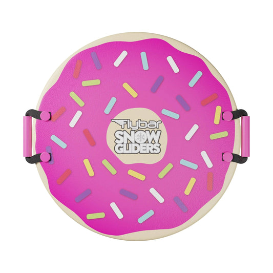 FlyBar-Kids 26" Foam Disc Snow Sled with Slick Bottom & PE Core Build-FB21459PD-Donut-Legacy Toys